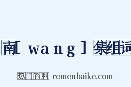 南[wang]集组词是什么意思的图片